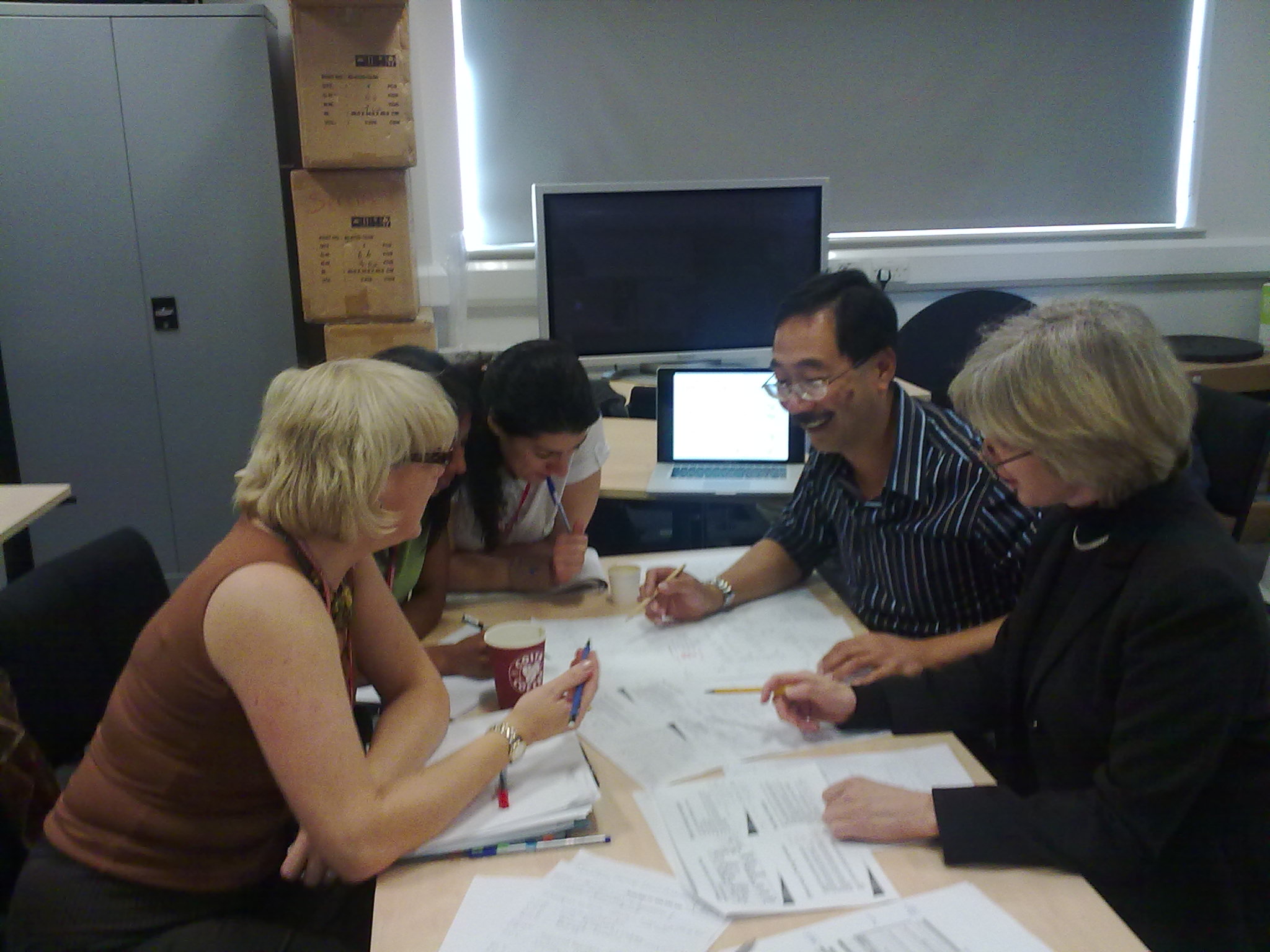 UBiRD team working with Prof. Sanderson